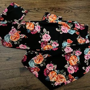 floral highwaisted pants